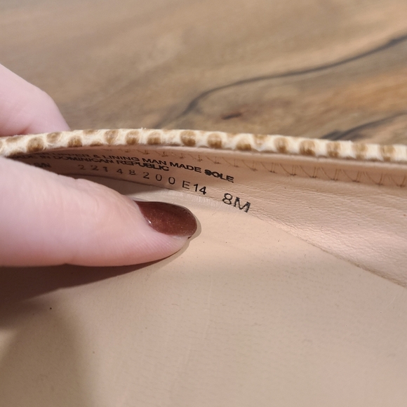 Tory Burch Reva Suede Toe Snake Print Ballet Flat - Picture 10 of 13